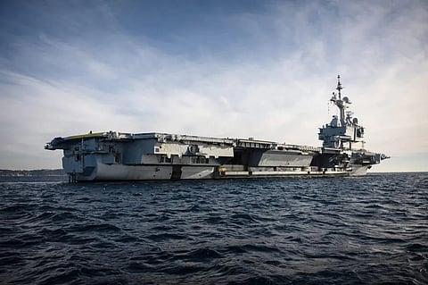  French warship Charles de Gaulle heads to the Red Sea
