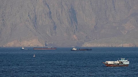 indian boat fire strait of hormuz rescue
