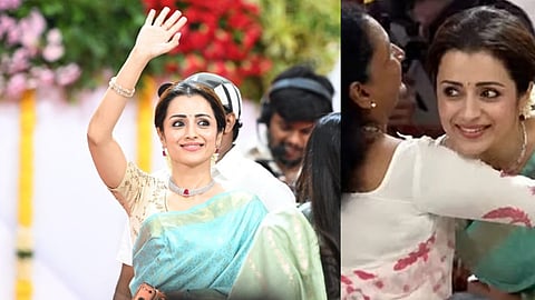 trisha attend vijay oath taking ceremony