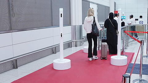 Dubai airport red carpet