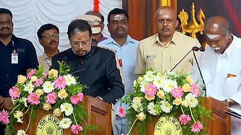 puducherry cm n rangaswami oath ceremony