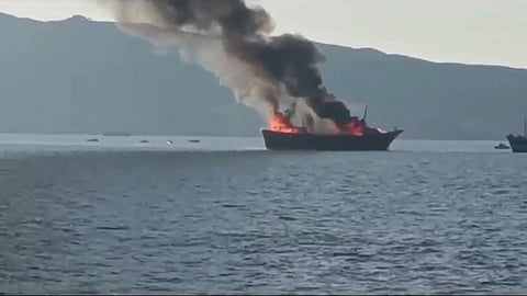 Indian cargo ship sunk in drone attack in Oman