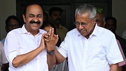 pinarayi vijayan appreciate vd satheesan