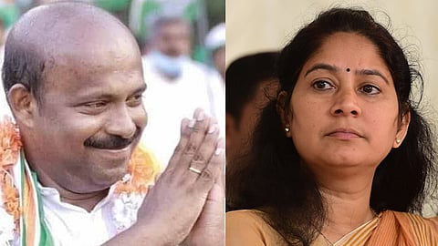 u prathibha against m liju 