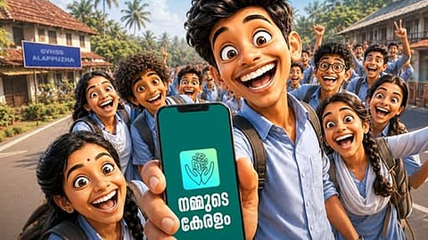 Plus Two results via Nammude Kerala app from home