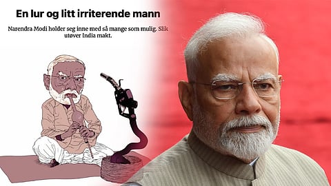 Norwegian daily's racist cartoon of PM Modi as snake charmer