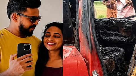 Sona's husband Rajin Lal, who died in a car fire in Kozhikode, also died