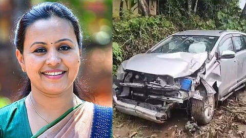 veena george vehicle accident
