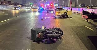 Dubai One-Way Violation: Biker Critical