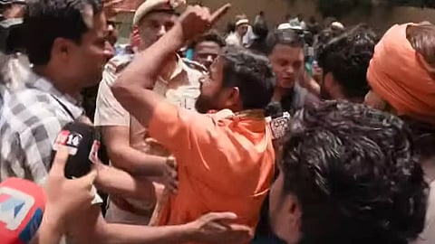 bajrang dal cjp protest police arrest 