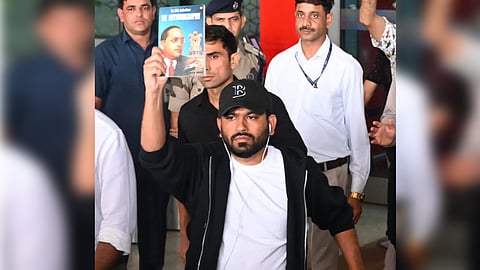 cjp leader abhijeet dipke arrived in delhi