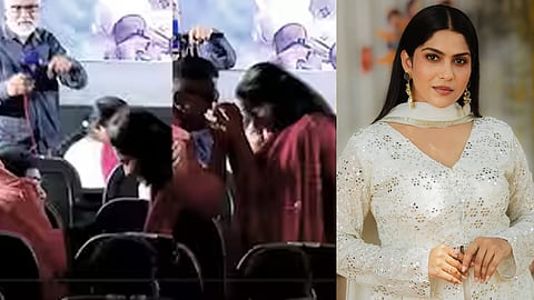 Mysskin touches Swasika’s feet