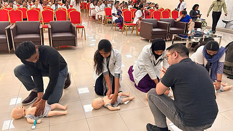 Sharjah Indian School CPR training for 200 teachers