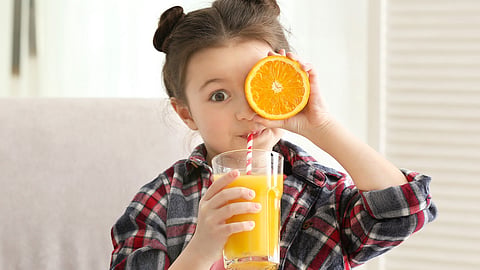 kids who drink more fruit juice could be increasing their risk of high blood pressure