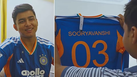 vaibhav suryavanshi gets indian cricket team jersey