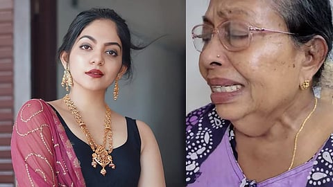 grand mother against ahaana krishna and sindhu krishna