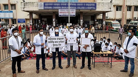 strike by doctors at several govt hospitals in odisha