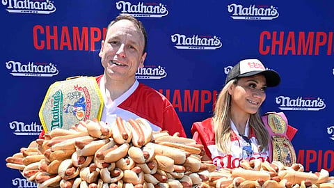 Ate 66 hot dogs in ten minutes; won ₹9.5 lakh