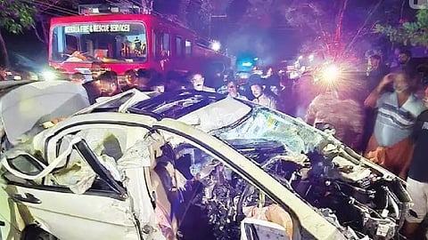 The car involved in the accident