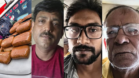 Ganja smuggling in tourist bus; 3 arrested