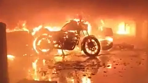 EV battery explodes while charging; massive fire in Noida, 2 dead