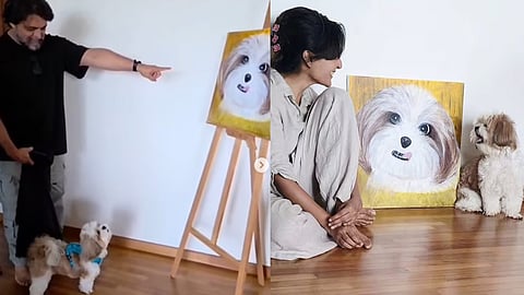 Manju Warrier paints pet dog, family video goes viral