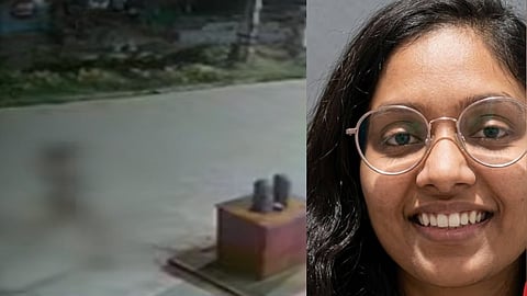 naked Woman jumps into pond with idol Hyderabad
