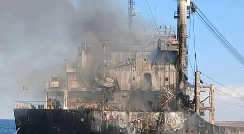  Russian attack on cargo ship off the coast of Odessa, Ukraine