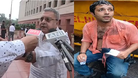 tmc leader response to attack against journalist dev kotak in cjp protest