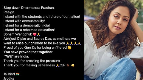 Actress Jyothika supports CJP