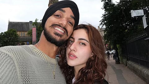 Arshdeep Singh and his girlfriend Samreen Kaur.