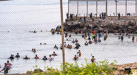 Mass migration from Morocco to Spain