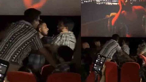 Young man shouts out Spider-Man plot while in the theatre; audience roughs him up