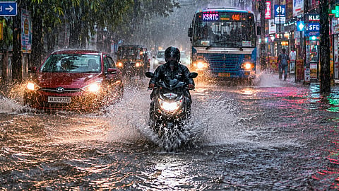 Multiple cyclonic circulations; extremely heavy rain, red alert in eight districts