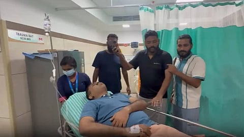 Congress MLA Abin Varkey injured in car accident in Kerala Pathanamthitta
