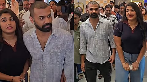 Pranav Mohanlal accompanied Vismaya Mohanlal to the opening show of Thudakkam