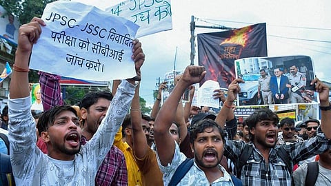 J'khand job exam stir enters 14th day, protesters to hold 'Vidhan Sabha March' 