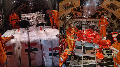 Floods: India provides 68.5 tonnes of relief supplies to Nepal.
