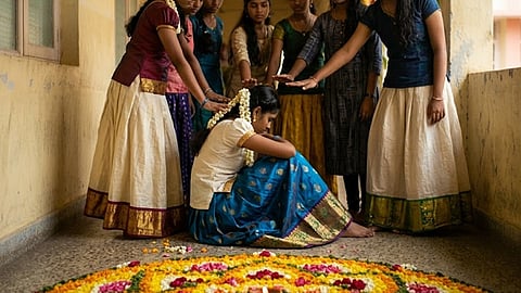 Group of Class 10 students attacks Class 9 girl who arrived in a blue dress for Onam celebrations