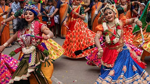 Criticism over women wearing Krishna costumes