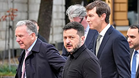 Steve Witkoff, Jared Kushner, and Volodymyr Zelensky