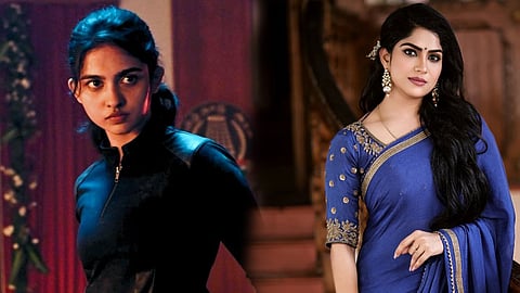 Mamitha and Swasika look away from each other, appearing sulky; both their films are hits