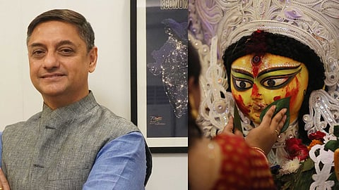 The Prasad consumed by devotees during Durga Puja is meat"; Sanjeev Sanyal