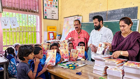 Study materials were distributed