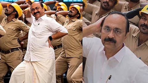 cm v d satheesan's ai dance video removed by meta