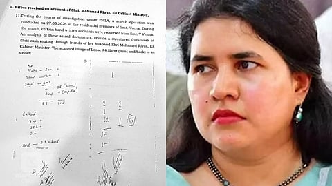 ed claims documents seized from veena vijayan contain evidence of money laundering