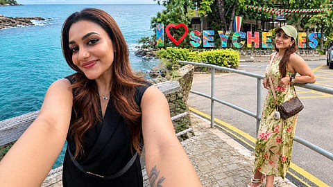 Rimi Tomy celebrating her birthday in Seychelles. A photo shared on Instagram