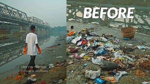 Anjar River cleaned, Yamuna next; Bittu removes 585 kg of waste