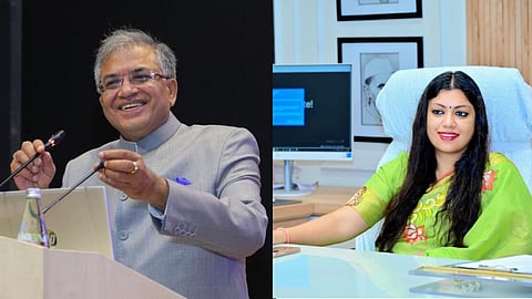 Chief Election Commissioner Gyanesh Kumar and his eldest daughter, Medha Rupam.