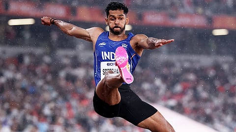 M Sreeshankar wins long jump silver and gets hurt in rain